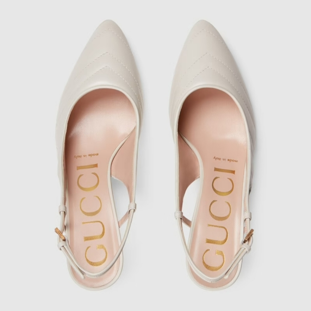 Giày Gucci Women’s Matelassé Sling Back 659471-BKO00-9050